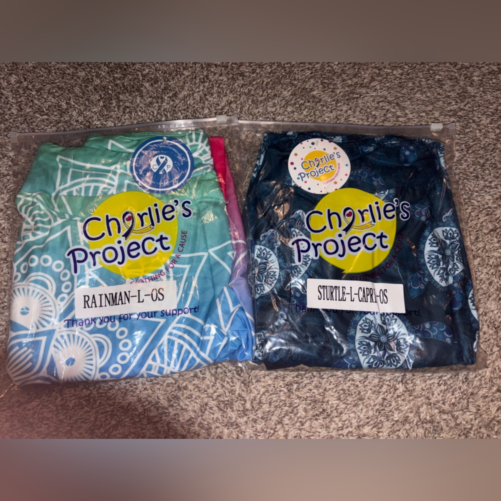 2 Pairs of Charlie’s Project Women’s Large Leggings